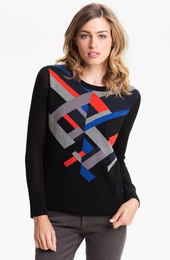 Trouvé Geo Knit Sweater - Lyst