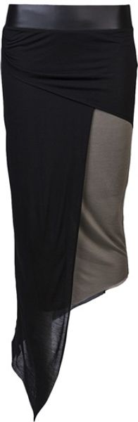 Helmut Lang Combo Skirt - Lyst