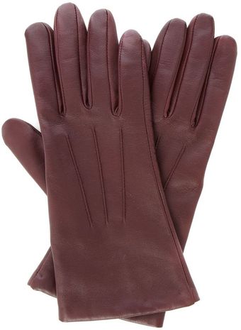 Hobbs Short Leather Gloves - Lyst