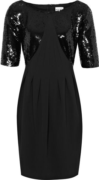 Reiss Sequin Shift Dress - Lyst