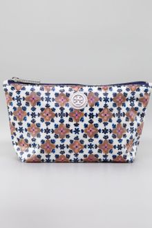 Tory Burch Floral Printed Cosmetic Case - Lyst