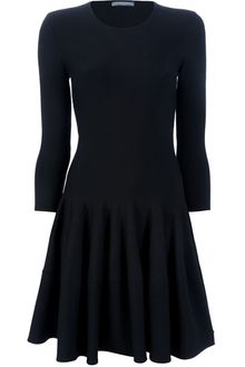 Alexander McQueen Knitted Flared Dress - Lyst