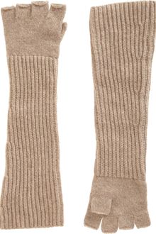 Barneys New York Long Fingerless Gloves - Lyst