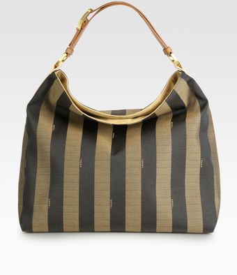 Fendi Striped Hobo Bag - Lyst