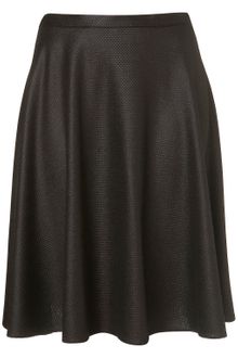 Topshop  Waffle Full Midi Skirt - Lyst