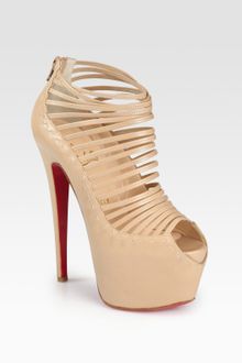 Christian Louboutin Zoulou Leather Platform Sandals - Lyst