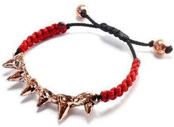 Ines Susaeta 6 Spike Fluor Rope Bracelet Red - Lyst