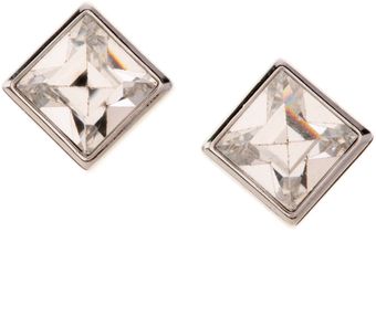 Karen Millen Karen Millen Square Stud Earrings - Lyst