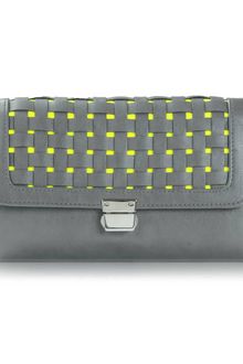 Poupee Couture Seville Clutch in Grey Neon Yellow - Lyst
