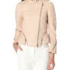 3.1 Phillip Lim Quilted Leather Jacket in Pink (nude) - Lyst