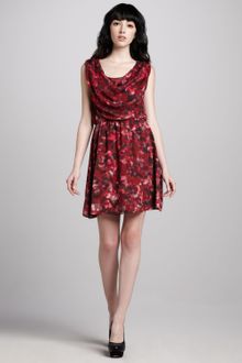 Alice + Olivia Belinda Cowl-Neck Dress - Lyst