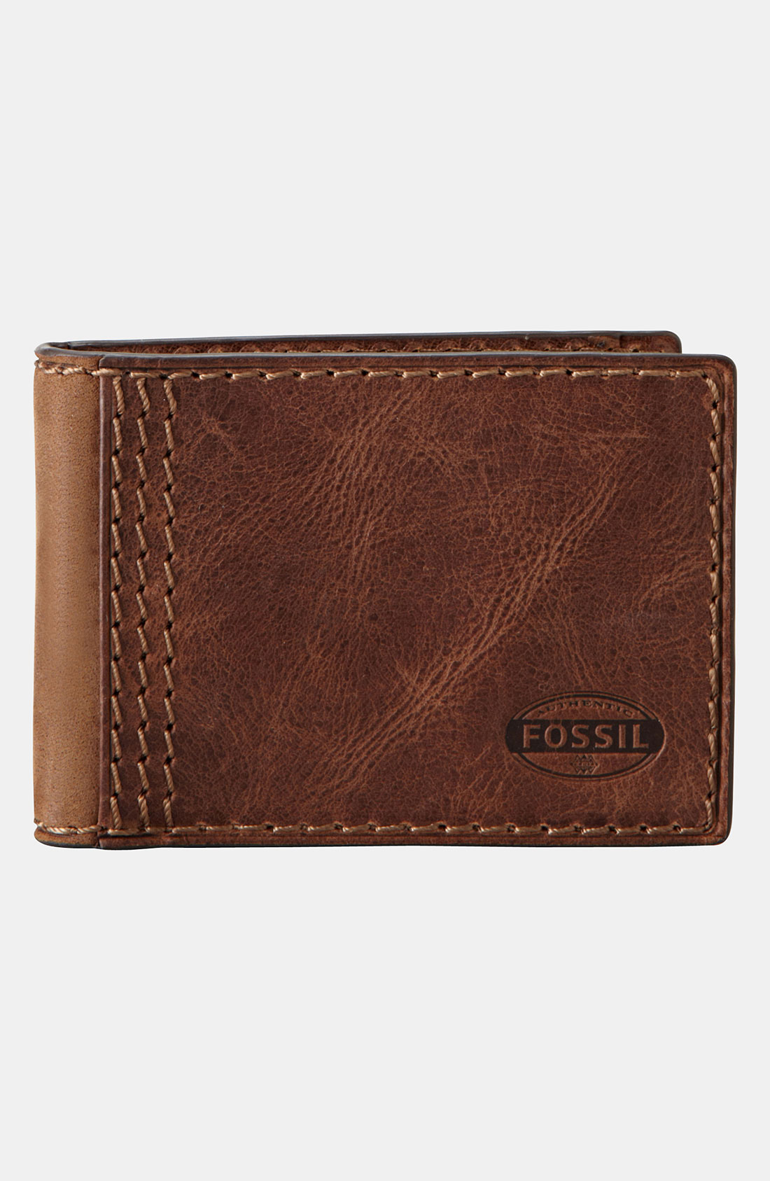 Fossil Haden Money Clip Wallet in Brown for Men Lyst