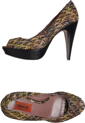 Missoni Courts with Open Toe - Lyst