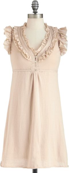 ModCloth Chai As You May Dress - Lyst