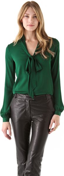 Rachel Zoe Nathalie Scarf Collar Top - Lyst