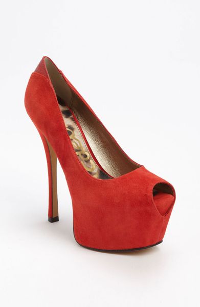 sam edelman red suede heels