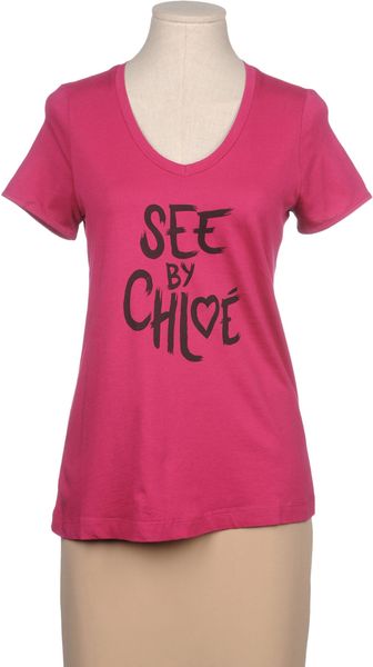 See By Chloé Short Sleeve T-Shirt - Lyst