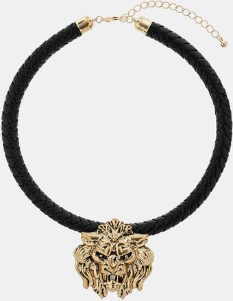 Topshop Lions Head Collar Necklace - Lyst