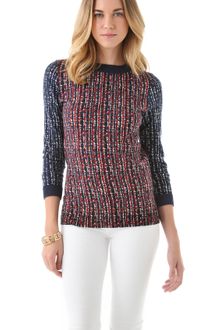 Tory Burch Hutton Crew Neck Sweater - Lyst