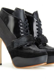 Acne Ace Lace Up Leather Ankle Boots - Lyst