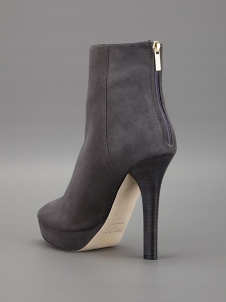 jimmy choo grey suede boots