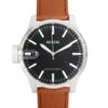 Nixon Chronicle Leather Watch in Brown for Men - Lyst