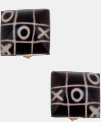 Topman Xoxo Enamel Stud Earrings - Lyst