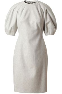 Alexander McQueen Structured Virgin Wool Dress - Lyst