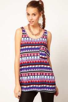 American Apparel Aztec Print Vest - Lyst