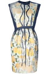Lanvin Floral Print Sleeveless Dress