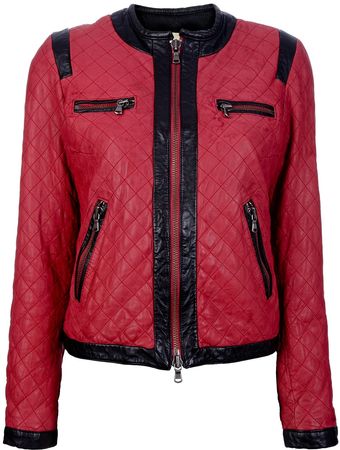 Le Sentier Quilted Leather Jacket - Lyst