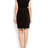 Mango Peplum Draped Dress in Black - Lyst