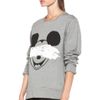 Neil Barrett Mickey Print Sweatshirt in Smoke Melange Black in Gray (smoke melange &amp; black) - Lyst