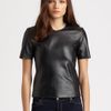 Sachin & Babi Barcelona Leather Top in Black (jet) - Lyst