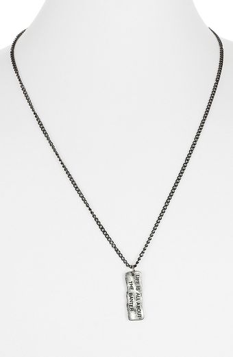 Topman Chain Link Pendant Necklace - Lyst