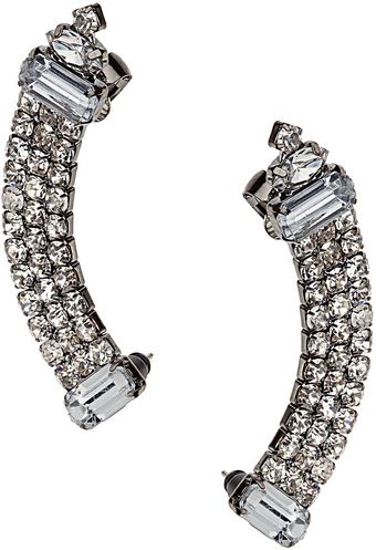 Topshop Rhinestone Curver Ear Cuffs - Lyst
