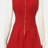 Topshop Seamed Waist Party Dress in Red - Lyst