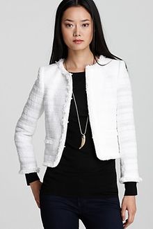 Alice + Olivia Kidman Open Front Box Jacket  - Lyst