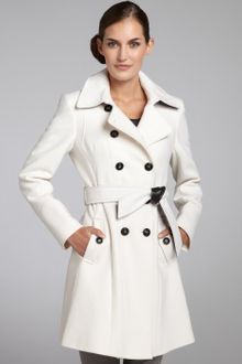 DKNY Double Breasted Dawn Belted Trench Coat - Lyst