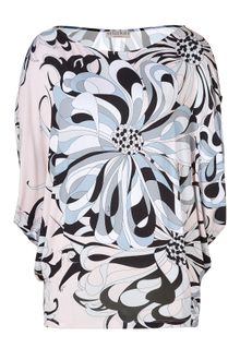 Emilio Pucci Wisteria Dolman Sleeve Printed Jersey Top - Lyst