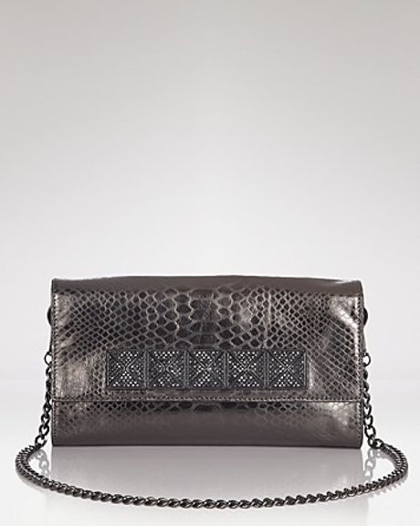 gunmetal clutch bag