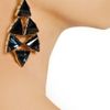 Oscar De La Renta 24karat Gold Plated Swarovski Crystal Clip Earrings in Gold - Lyst