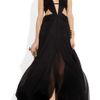 Roberto Cavalli Cutout Silkchiffon Gown in Black - Lyst