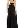 Roberto Cavalli Cutout Silkchiffon Gown in Black - Lyst