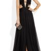 Roberto Cavalli Cutout Silkchiffon Gown in Black - Lyst