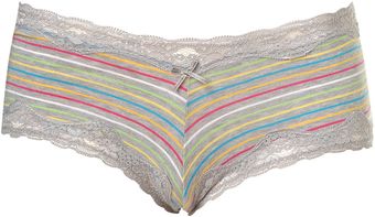 Topshop Mixed Stripe Ladypant - Lyst