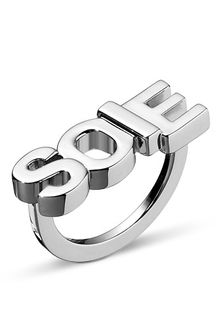 Hermes Silver Scarf Ring - Lyst