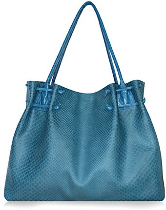 Julie K Handbags Laura in Teal Boa - Lyst