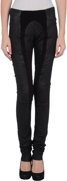 Rick Owens Leather Trousers - Lyst