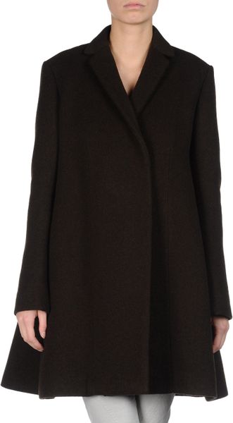 Celine Coat in Brown | Lyst